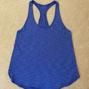 Lululemon dark blue tank top! Size 6, fits oversized